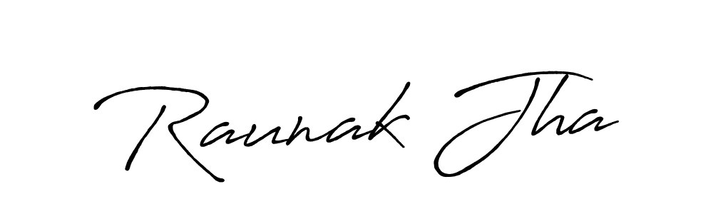 Make a beautiful signature design for name Raunak Jha. Use this online signature maker to create a handwritten signature for free. Raunak Jha signature style 7 images and pictures png