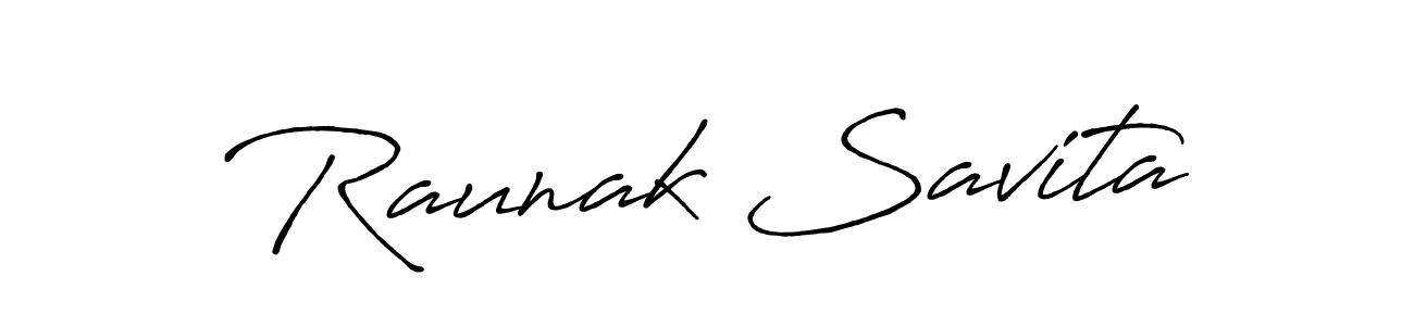 Also You can easily find your signature by using the search form. We will create Raunak Savita name handwritten signature images for you free of cost using Antro_Vectra_Bolder sign style. Raunak Savita signature style 7 images and pictures png
