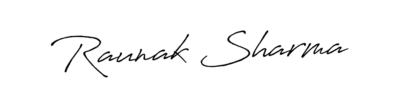 How to Draw Raunak Sharma signature style? Antro_Vectra_Bolder is a latest design signature styles for name Raunak Sharma. Raunak Sharma signature style 7 images and pictures png