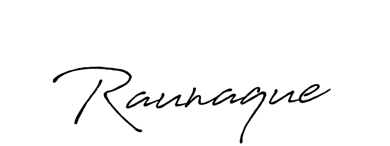 if you are searching for the best signature style for your name Raunaque. so please give up your signature search. here we have designed multiple signature styles  using Antro_Vectra_Bolder. Raunaque signature style 7 images and pictures png