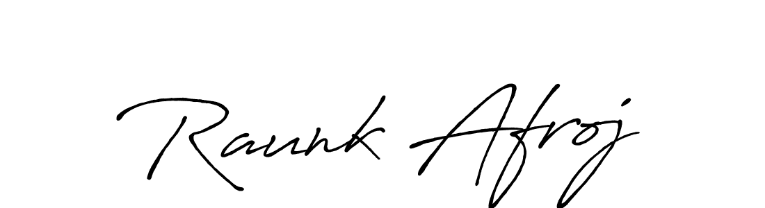 The best way (Antro_Vectra_Bolder) to make a short signature is to pick only two or three words in your name. The name Raunk Afroj include a total of six letters. For converting this name. Raunk Afroj signature style 7 images and pictures png