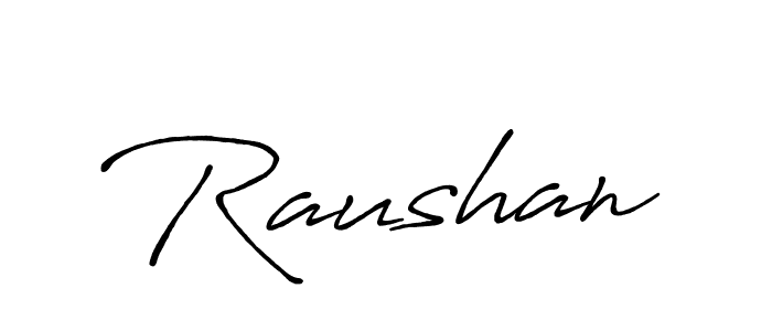 Create a beautiful signature design for name Raushan. With this signature (Antro_Vectra_Bolder) fonts, you can make a handwritten signature for free. Raushan signature style 7 images and pictures png