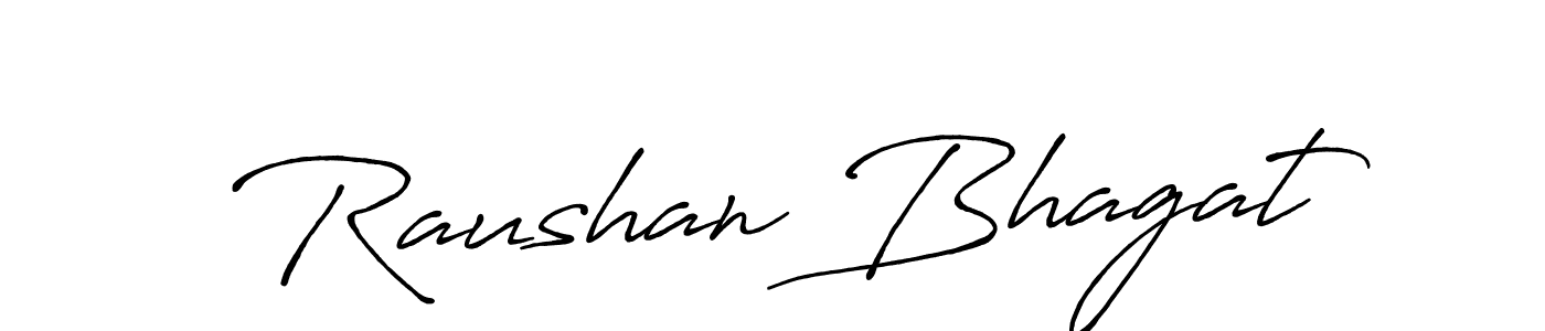 The best way (Antro_Vectra_Bolder) to make a short signature is to pick only two or three words in your name. The name Raushan Bhagat include a total of six letters. For converting this name. Raushan Bhagat signature style 7 images and pictures png