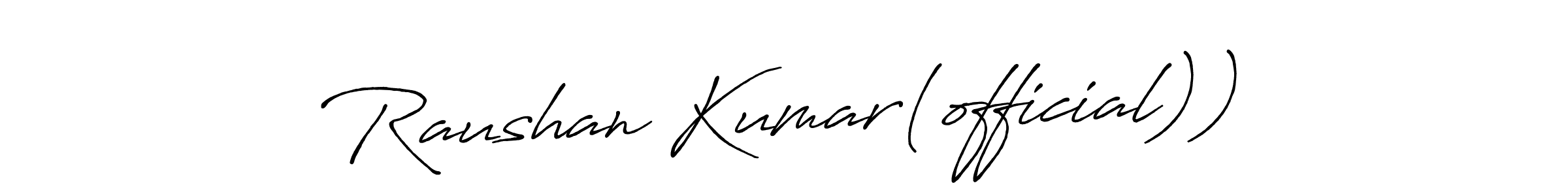 if you are searching for the best signature style for your name Raushan Kumar(official)). so please give up your signature search. here we have designed multiple signature styles  using Antro_Vectra_Bolder. Raushan Kumar(official)) signature style 7 images and pictures png