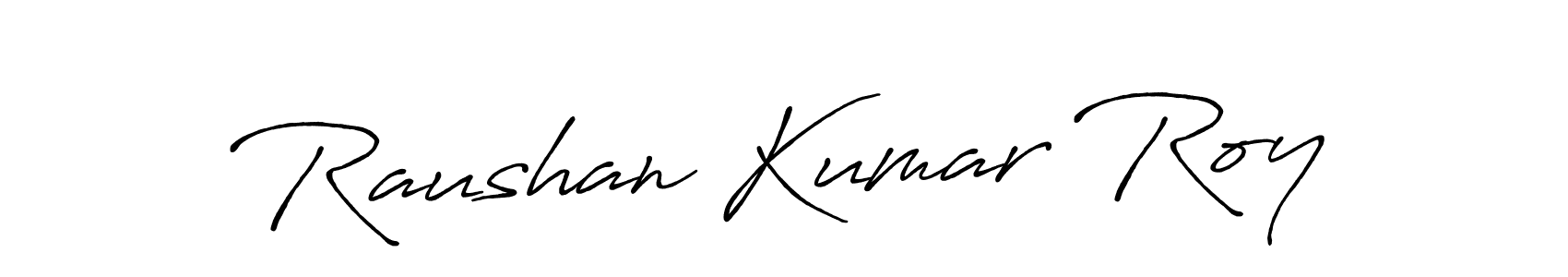 Design your own signature with our free online signature maker. With this signature software, you can create a handwritten (Antro_Vectra_Bolder) signature for name Raushan Kumar Roy. Raushan Kumar Roy signature style 7 images and pictures png