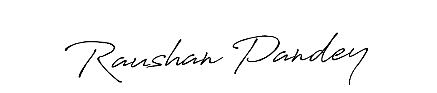 How to make Raushan Pandey signature? Antro_Vectra_Bolder is a professional autograph style. Create handwritten signature for Raushan Pandey name. Raushan Pandey signature style 7 images and pictures png