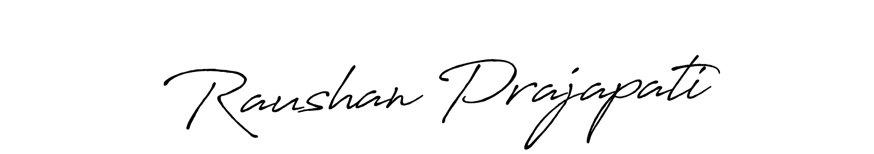Make a short Raushan Prajapati signature style. Manage your documents anywhere anytime using Antro_Vectra_Bolder. Create and add eSignatures, submit forms, share and send files easily. Raushan Prajapati signature style 7 images and pictures png