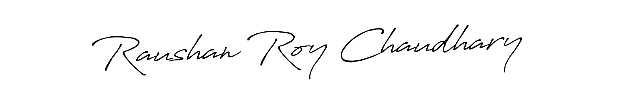 Antro_Vectra_Bolder is a professional signature style that is perfect for those who want to add a touch of class to their signature. It is also a great choice for those who want to make their signature more unique. Get Raushan Roy Chaudhary name to fancy signature for free. Raushan Roy Chaudhary signature style 7 images and pictures png