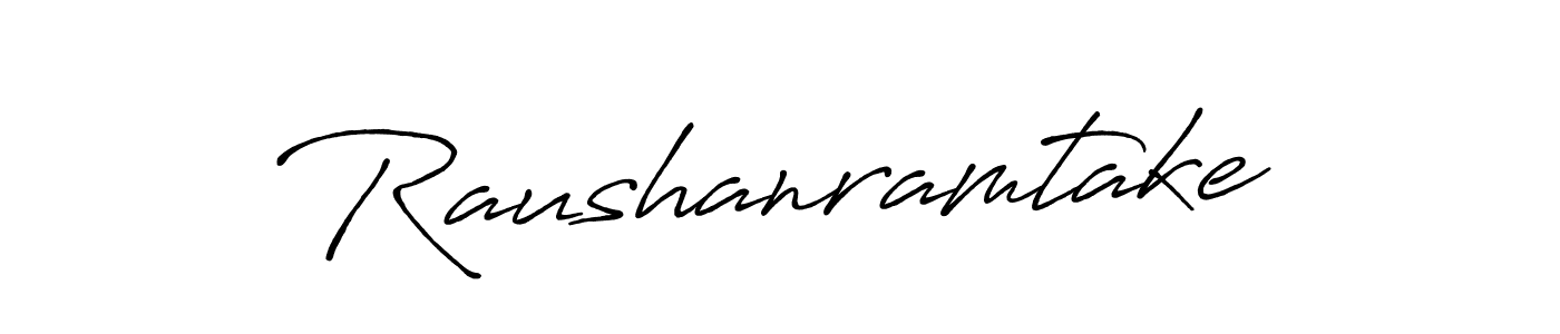 Use a signature maker to create a handwritten signature online. With this signature software, you can design (Antro_Vectra_Bolder) your own signature for name Raushanramtake. Raushanramtake signature style 7 images and pictures png