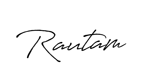 if you are searching for the best signature style for your name Rautam. so please give up your signature search. here we have designed multiple signature styles  using Antro_Vectra_Bolder. Rautam signature style 7 images and pictures png