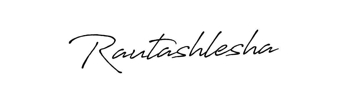 Use a signature maker to create a handwritten signature online. With this signature software, you can design (Antro_Vectra_Bolder) your own signature for name Rautashlesha. Rautashlesha signature style 7 images and pictures png