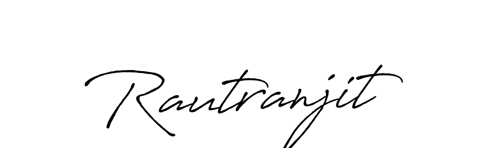 How to make Rautranjit name signature. Use Antro_Vectra_Bolder style for creating short signs online. This is the latest handwritten sign. Rautranjit signature style 7 images and pictures png