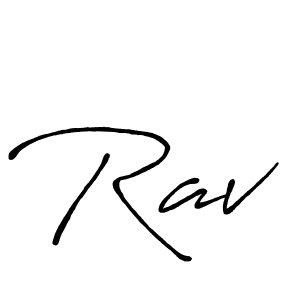 Design your own signature with our free online signature maker. With this signature software, you can create a handwritten (Antro_Vectra_Bolder) signature for name Rav. Rav signature style 7 images and pictures png