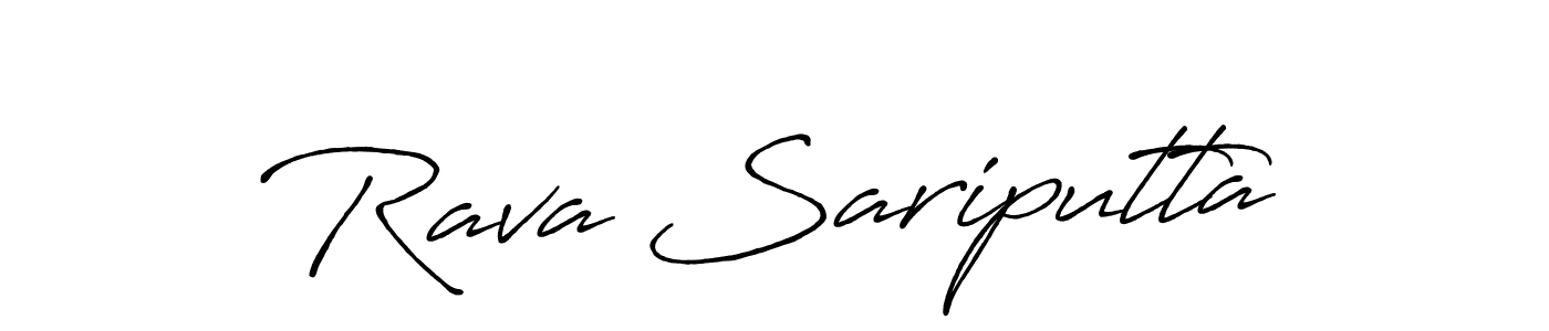 Rava Sariputta stylish signature style. Best Handwritten Sign (Antro_Vectra_Bolder) for my name. Handwritten Signature Collection Ideas for my name Rava Sariputta. Rava Sariputta signature style 7 images and pictures png