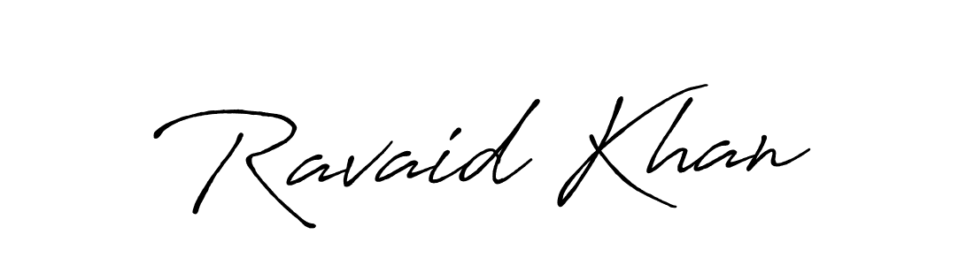 Also we have Ravaid Khan name is the best signature style. Create professional handwritten signature collection using Antro_Vectra_Bolder autograph style. Ravaid Khan signature style 7 images and pictures png