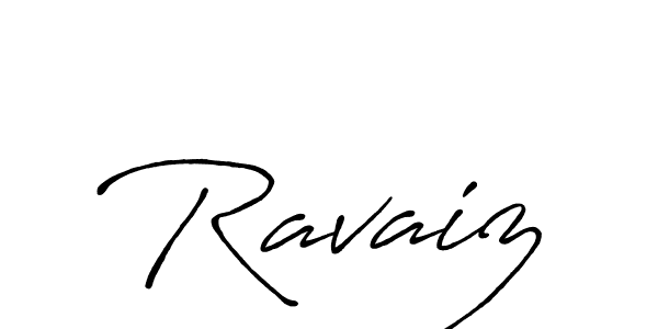 How to make Ravaiz name signature. Use Antro_Vectra_Bolder style for creating short signs online. This is the latest handwritten sign. Ravaiz signature style 7 images and pictures png