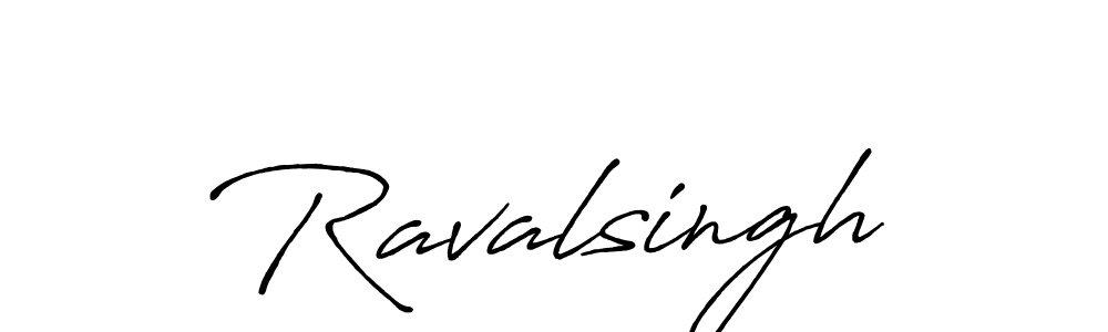 Use a signature maker to create a handwritten signature online. With this signature software, you can design (Antro_Vectra_Bolder) your own signature for name Ravalsingh. Ravalsingh signature style 7 images and pictures png