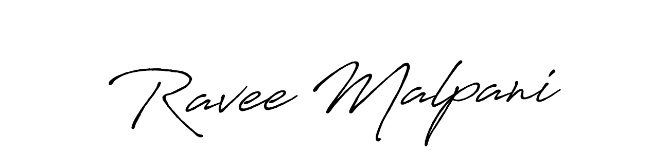 if you are searching for the best signature style for your name Ravee Malpani. so please give up your signature search. here we have designed multiple signature styles  using Antro_Vectra_Bolder. Ravee Malpani signature style 7 images and pictures png