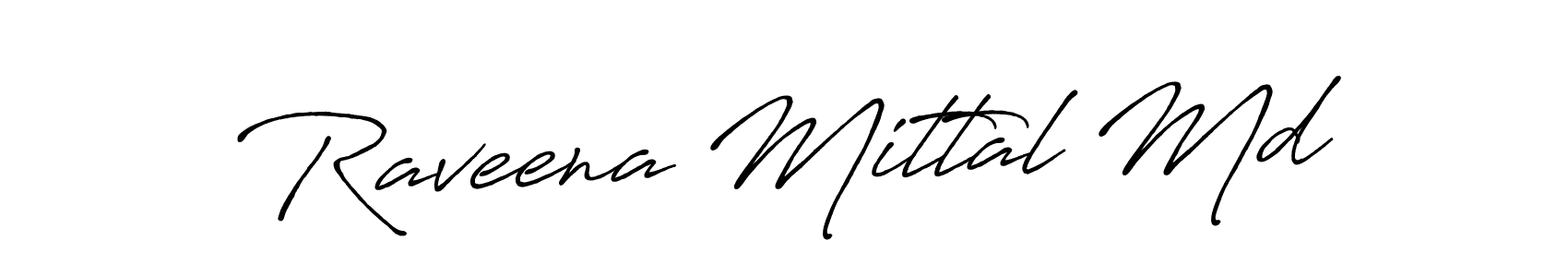 Also You can easily find your signature by using the search form. We will create Raveena Mittal Md name handwritten signature images for you free of cost using Antro_Vectra_Bolder sign style. Raveena Mittal Md signature style 7 images and pictures png