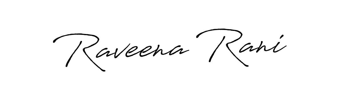 Make a beautiful signature design for name Raveena Rani. Use this online signature maker to create a handwritten signature for free. Raveena Rani signature style 7 images and pictures png