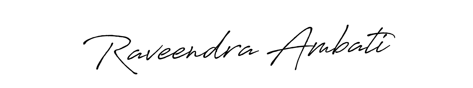 Make a short Raveendra Ambati signature style. Manage your documents anywhere anytime using Antro_Vectra_Bolder. Create and add eSignatures, submit forms, share and send files easily. Raveendra Ambati signature style 7 images and pictures png
