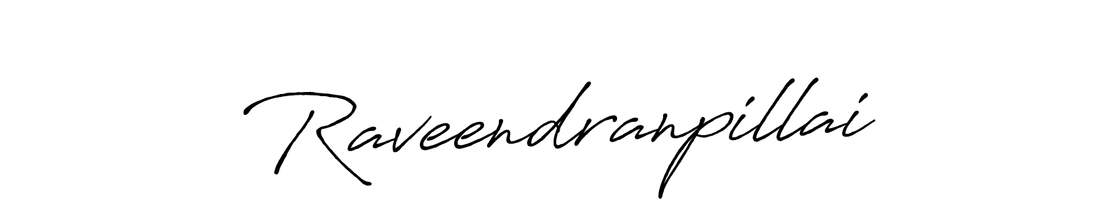 Make a beautiful signature design for name Raveendranpillai. With this signature (Antro_Vectra_Bolder) style, you can create a handwritten signature for free. Raveendranpillai signature style 7 images and pictures png