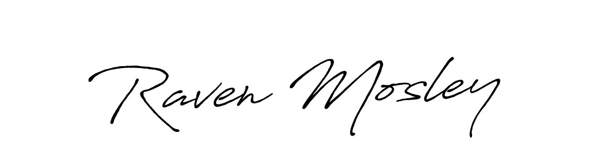 Make a beautiful signature design for name Raven Mosley. With this signature (Antro_Vectra_Bolder) style, you can create a handwritten signature for free. Raven Mosley signature style 7 images and pictures png