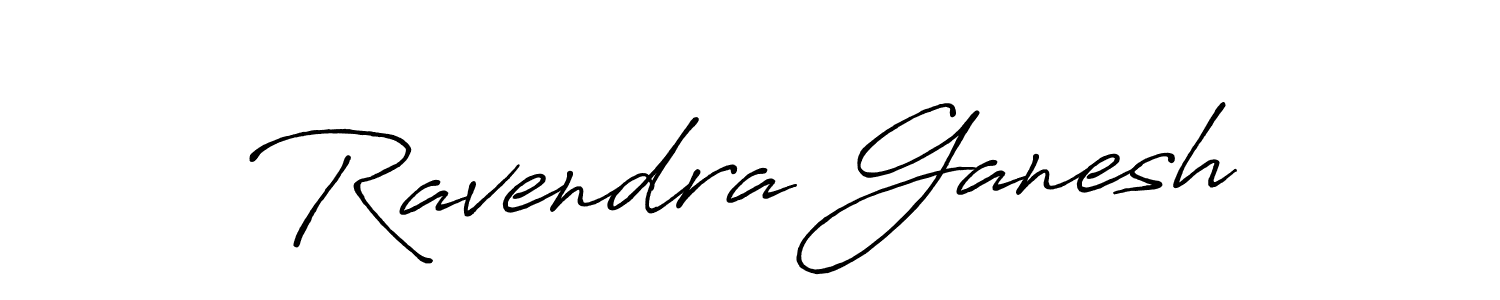 Make a beautiful signature design for name Ravendra Ganesh. With this signature (Antro_Vectra_Bolder) style, you can create a handwritten signature for free. Ravendra Ganesh signature style 7 images and pictures png