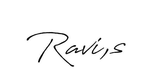 Ravi,s stylish signature style. Best Handwritten Sign (Antro_Vectra_Bolder) for my name. Handwritten Signature Collection Ideas for my name Ravi,s. Ravi,s signature style 7 images and pictures png