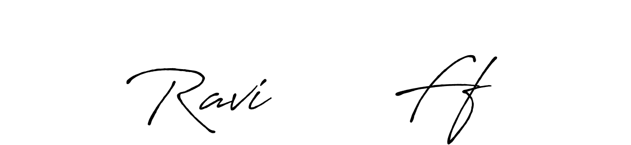 Create a beautiful signature design for name Ravi       Ff. With this signature (Antro_Vectra_Bolder) fonts, you can make a handwritten signature for free. Ravi       Ff signature style 7 images and pictures png