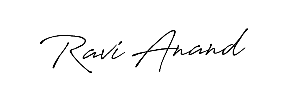 Also we have Ravi Anand name is the best signature style. Create professional handwritten signature collection using Antro_Vectra_Bolder autograph style. Ravi Anand signature style 7 images and pictures png