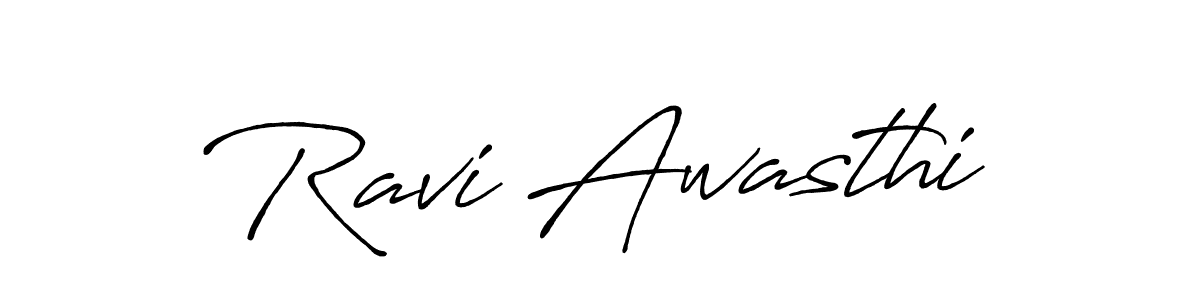 Use a signature maker to create a handwritten signature online. With this signature software, you can design (Antro_Vectra_Bolder) your own signature for name Ravi Awasthi. Ravi Awasthi signature style 7 images and pictures png