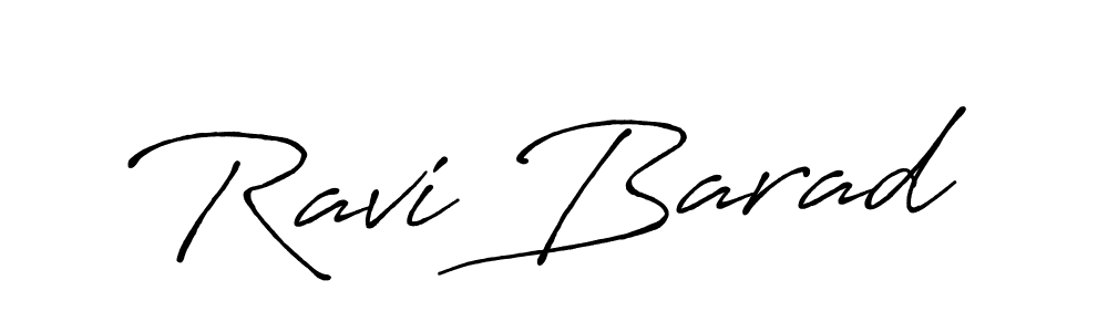 Ravi Barad stylish signature style. Best Handwritten Sign (Antro_Vectra_Bolder) for my name. Handwritten Signature Collection Ideas for my name Ravi Barad. Ravi Barad signature style 7 images and pictures png