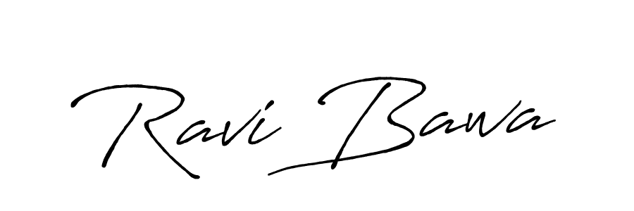 Create a beautiful signature design for name Ravi Bawa. With this signature (Antro_Vectra_Bolder) fonts, you can make a handwritten signature for free. Ravi Bawa signature style 7 images and pictures png