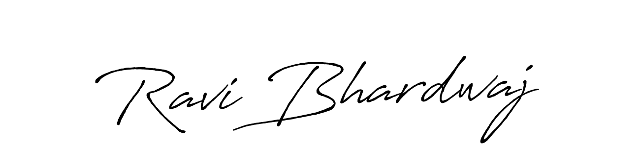 Create a beautiful signature design for name Ravi Bhardwaj. With this signature (Antro_Vectra_Bolder) fonts, you can make a handwritten signature for free. Ravi Bhardwaj signature style 7 images and pictures png