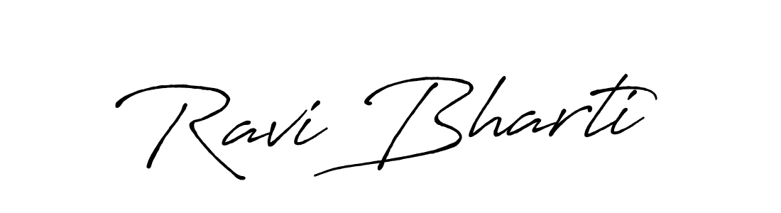 It looks lik you need a new signature style for name Ravi Bharti. Design unique handwritten (Antro_Vectra_Bolder) signature with our free signature maker in just a few clicks. Ravi Bharti signature style 7 images and pictures png