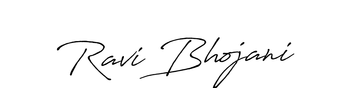 Antro_Vectra_Bolder is a professional signature style that is perfect for those who want to add a touch of class to their signature. It is also a great choice for those who want to make their signature more unique. Get Ravi Bhojani name to fancy signature for free. Ravi Bhojani signature style 7 images and pictures png