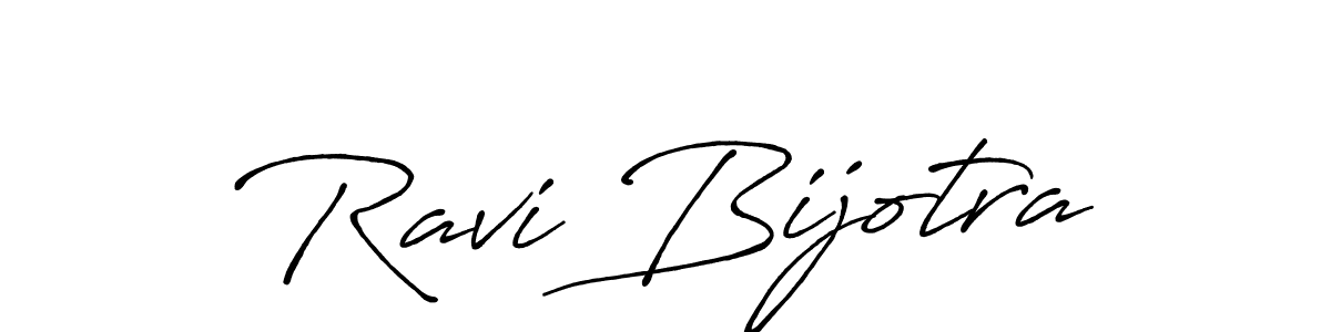 Use a signature maker to create a handwritten signature online. With this signature software, you can design (Antro_Vectra_Bolder) your own signature for name Ravi Bijotra. Ravi Bijotra signature style 7 images and pictures png