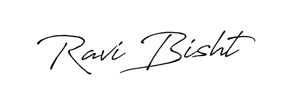 Ravi Bisht stylish signature style. Best Handwritten Sign (Antro_Vectra_Bolder) for my name. Handwritten Signature Collection Ideas for my name Ravi Bisht. Ravi Bisht signature style 7 images and pictures png