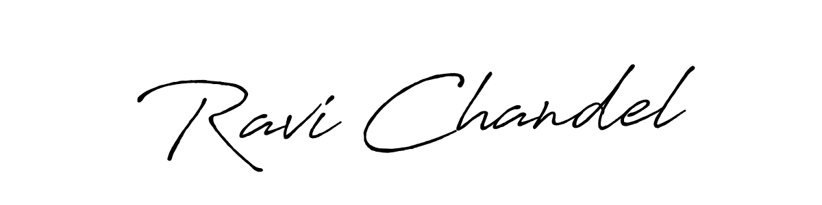 The best way (Antro_Vectra_Bolder) to make a short signature is to pick only two or three words in your name. The name Ravi Chandel include a total of six letters. For converting this name. Ravi Chandel signature style 7 images and pictures png