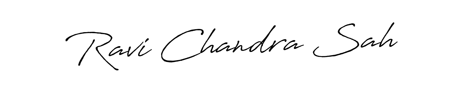 Make a beautiful signature design for name Ravi Chandra Sah. With this signature (Antro_Vectra_Bolder) style, you can create a handwritten signature for free. Ravi Chandra Sah signature style 7 images and pictures png