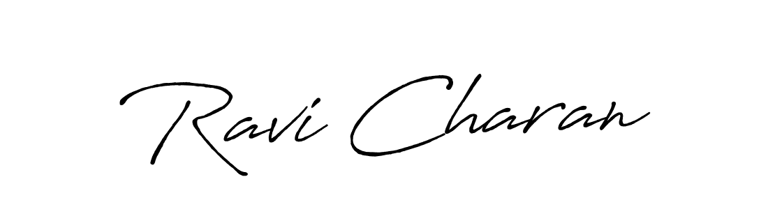 Antro_Vectra_Bolder is a professional signature style that is perfect for those who want to add a touch of class to their signature. It is also a great choice for those who want to make their signature more unique. Get Ravi Charan name to fancy signature for free. Ravi Charan signature style 7 images and pictures png