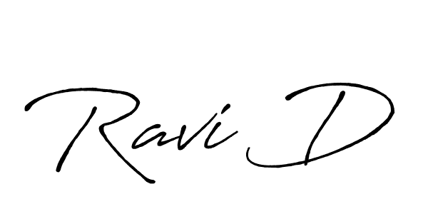 The best way (Antro_Vectra_Bolder) to make a short signature is to pick only two or three words in your name. The name Ravi D include a total of six letters. For converting this name. Ravi D signature style 7 images and pictures png