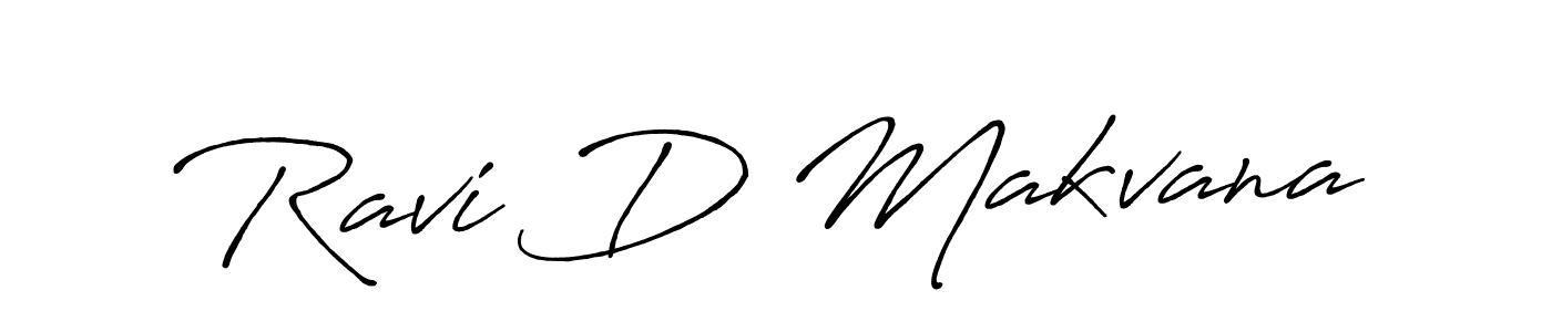 How to make Ravi D Makvana signature? Antro_Vectra_Bolder is a professional autograph style. Create handwritten signature for Ravi D Makvana name. Ravi D Makvana signature style 7 images and pictures png