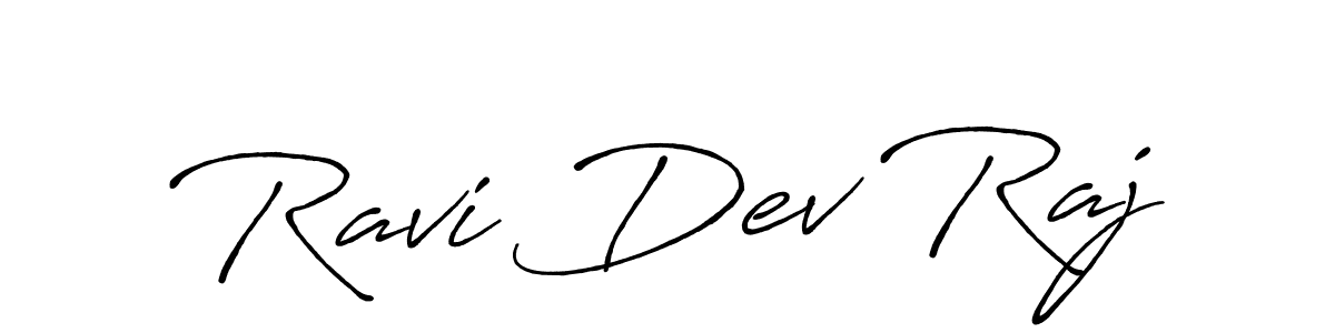 Design your own signature with our free online signature maker. With this signature software, you can create a handwritten (Antro_Vectra_Bolder) signature for name Ravi Dev Raj. Ravi Dev Raj signature style 7 images and pictures png