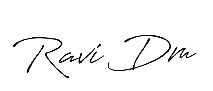 Make a beautiful signature design for name Ravi Dm. With this signature (Antro_Vectra_Bolder) style, you can create a handwritten signature for free. Ravi Dm signature style 7 images and pictures png