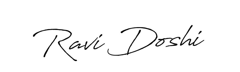 Design your own signature with our free online signature maker. With this signature software, you can create a handwritten (Antro_Vectra_Bolder) signature for name Ravi Doshi. Ravi Doshi signature style 7 images and pictures png