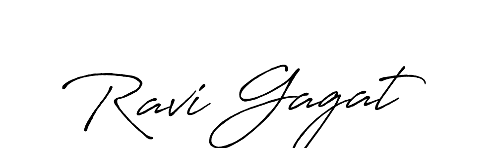 Make a beautiful signature design for name Ravi Gagat. With this signature (Antro_Vectra_Bolder) style, you can create a handwritten signature for free. Ravi Gagat signature style 7 images and pictures png