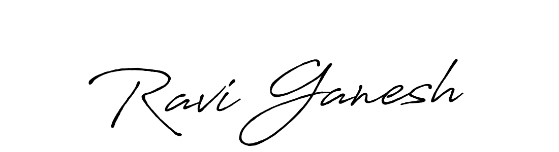 Antro_Vectra_Bolder is a professional signature style that is perfect for those who want to add a touch of class to their signature. It is also a great choice for those who want to make their signature more unique. Get Ravi Ganesh name to fancy signature for free. Ravi Ganesh signature style 7 images and pictures png