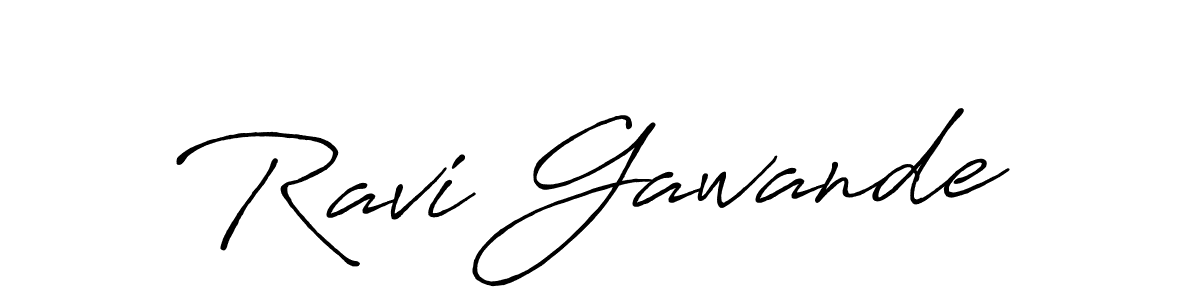 Design your own signature with our free online signature maker. With this signature software, you can create a handwritten (Antro_Vectra_Bolder) signature for name Ravi Gawande. Ravi Gawande signature style 7 images and pictures png